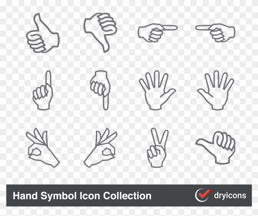 Dryicons On Twitter - Thumbs Up Symbol Clipart