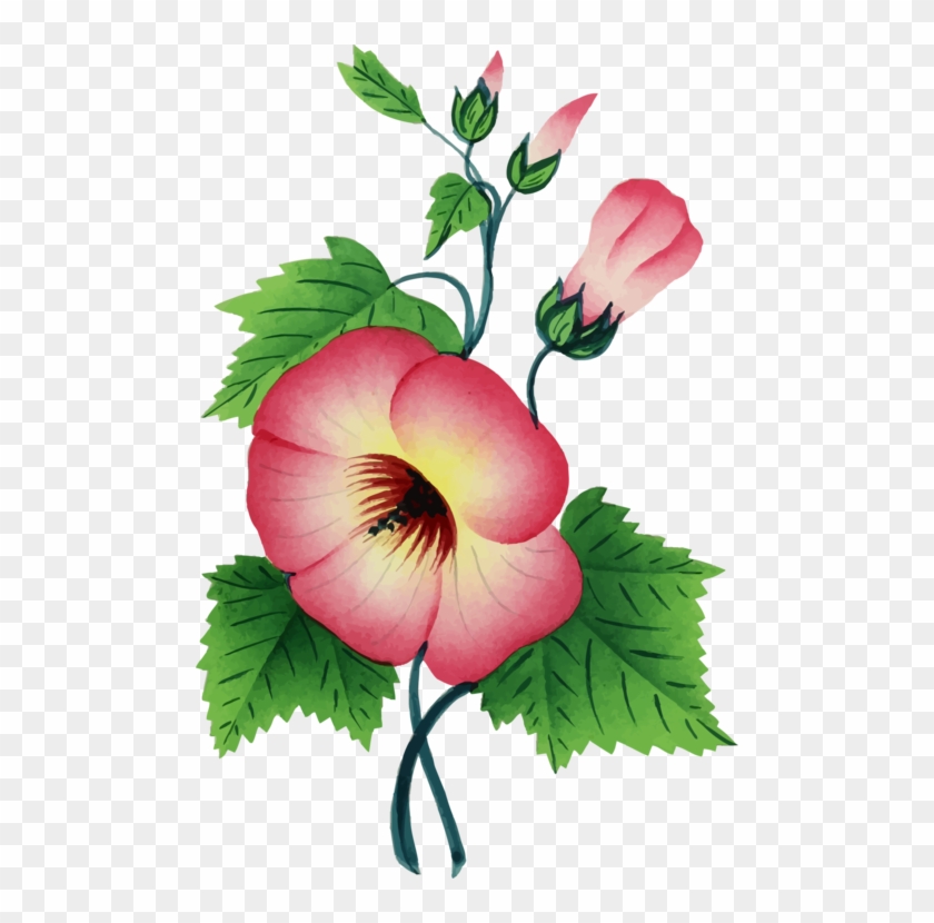 Flower Floral Design Download Art - One Stem Flower Png Clipart #730735