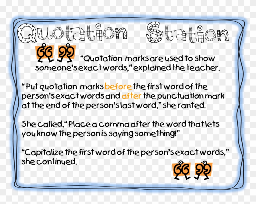 Qq Ot Before - Using Quotation Marks Clipart