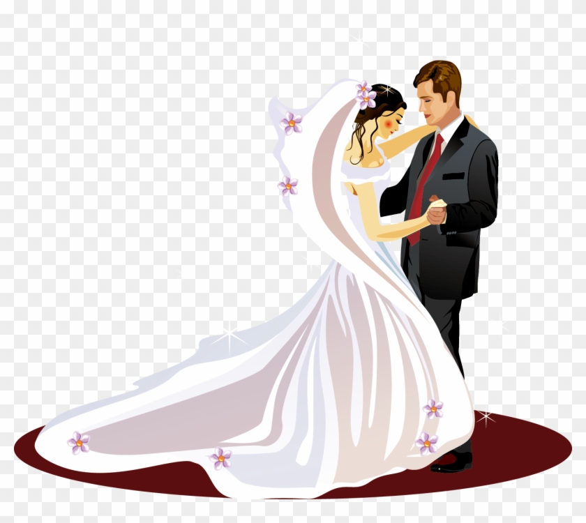 Png Stock Bride Groom Clipart - Groom And Bride Clipart Png Transparent Png