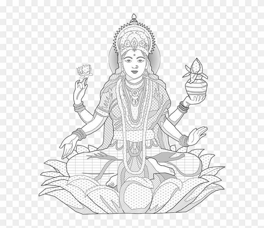Let Us Now Move Into The Vibration Of The Goddess Lakshmi, - Illustration Clipart