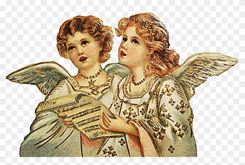 Angel, Singing, Choral, Christmas - Angels Singing Transparent Background Clipart #733486