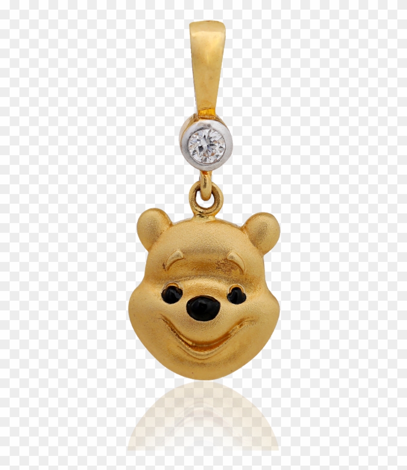 Adorable Gold Teddy Bear Pendant - Pendant Clipart #733886