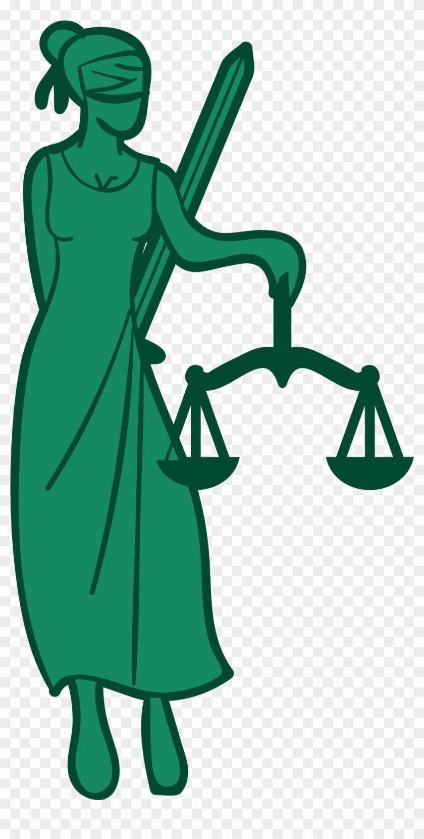 Clipart Black And White Download Lady Justice Goddess - Png Download #734100