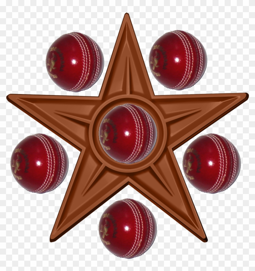 Cricket Bowler Barnstar - Cricket Ball Clip Art - Png Download #734817