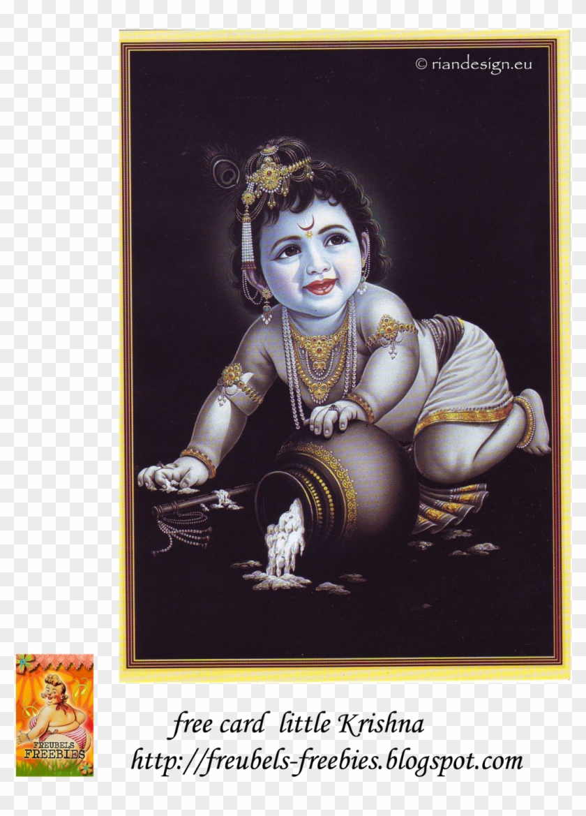 Free Card Little Krishna Clipart