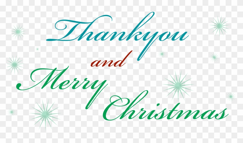 Thankyou, Merry Christmas & Email Newsletter News - Thank You Merry Christmas Png Clipart #735109