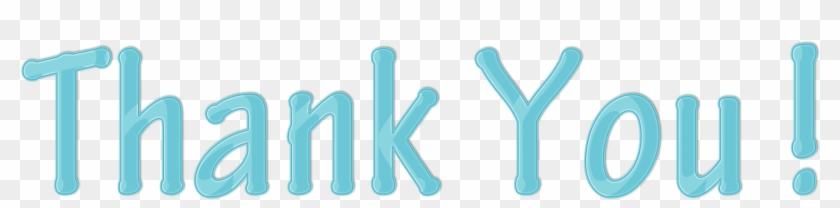 Thank You Cyan Blue Color Clipart - Parallel - Png Download