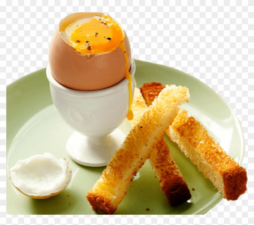 Soft Boiled Egg With Soldiers - Soft Boiled Egg Png Clipart #735551