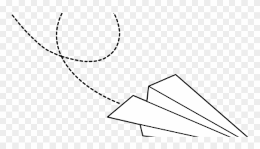 The Fly Away Zone - Flying Paper Airplane Clipart - Png Download #735577