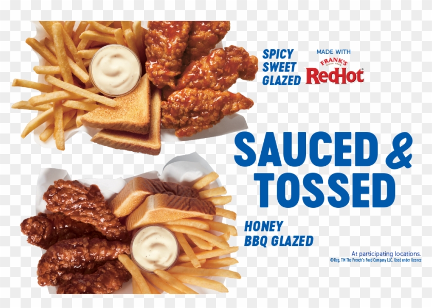 Sauced & Tossed Chicken Strip Baskets - Frank's Redhot Clipart #735612