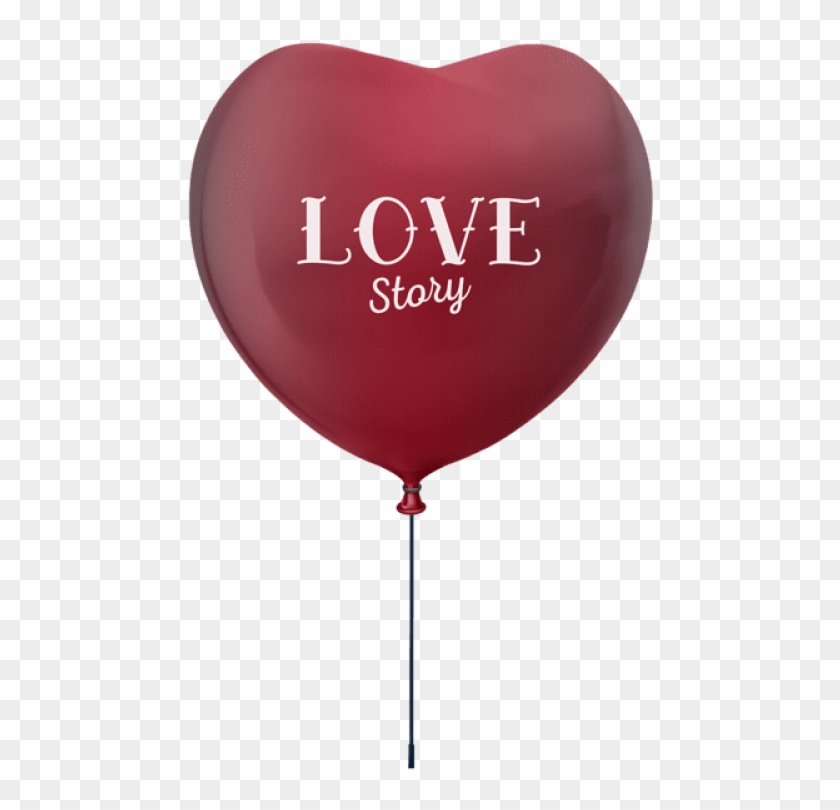 Free Png Download Love Story Heart Balloon Png Images - Love Text Balloon Png Clipart #735864