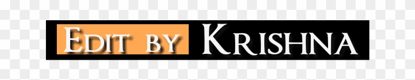Krishna Bhai Ur Logo Done - Krishna Edit Text Png Clipart