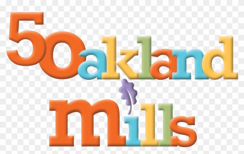Oakland Mills 50th Birthday Logo Stacked Png - Graphic Design Clipart