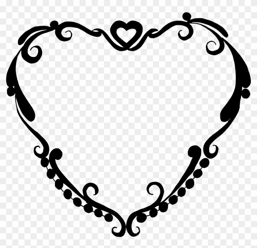 Png File Size - Heart Transparent Picture Frame Png Clipart #737888