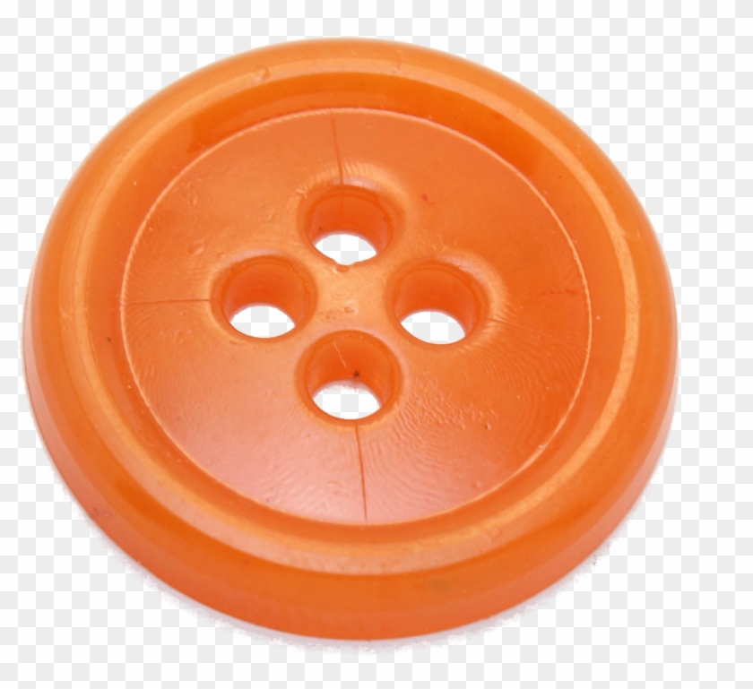 Sewing Orange Button Clipart