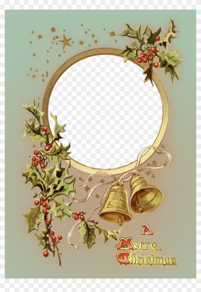 High-resolution Vintage Card Transparent Png File To - Free Transparent Christmas Frames Clipart #738406