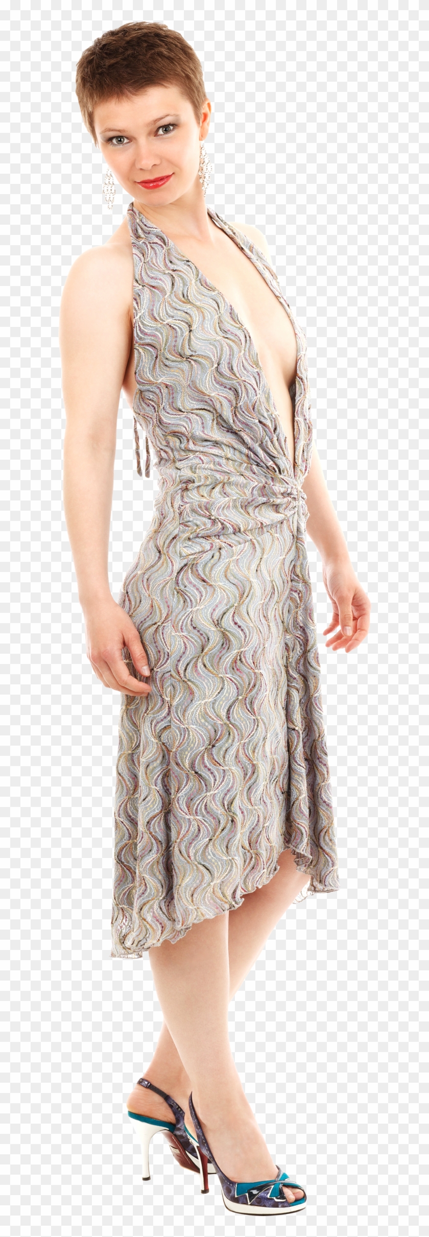 Beautiful Woman In Modern Cloth Png Image - Cocktail Dress Clipart #738510