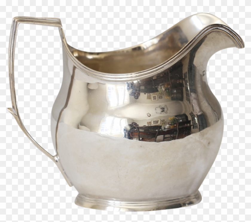 Antique English Sterling Silver Jug Creamer Clipart
