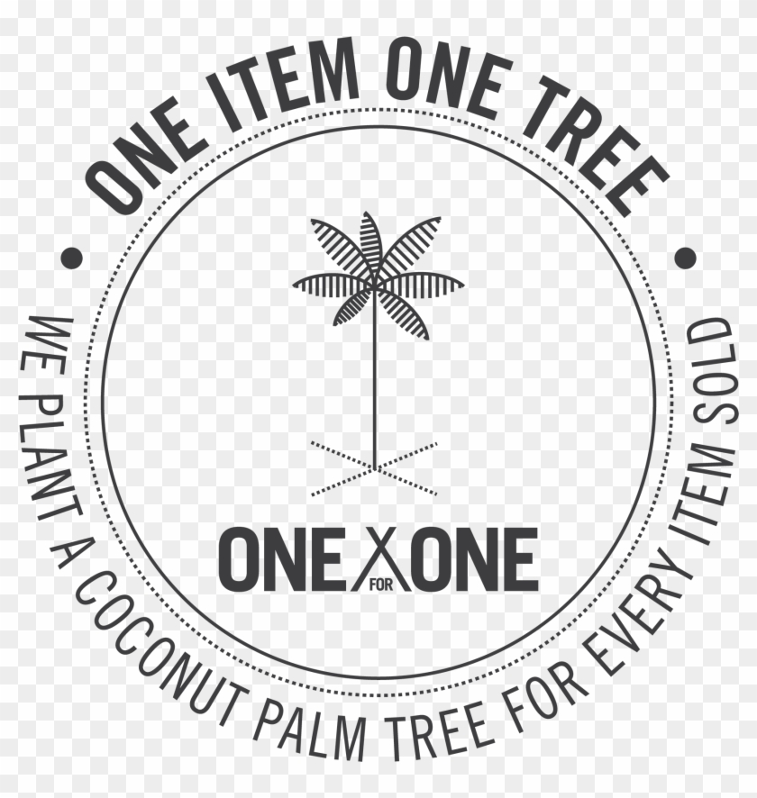 One Item One Tree - Minimalist Palm Tree Logo Clipart #738825