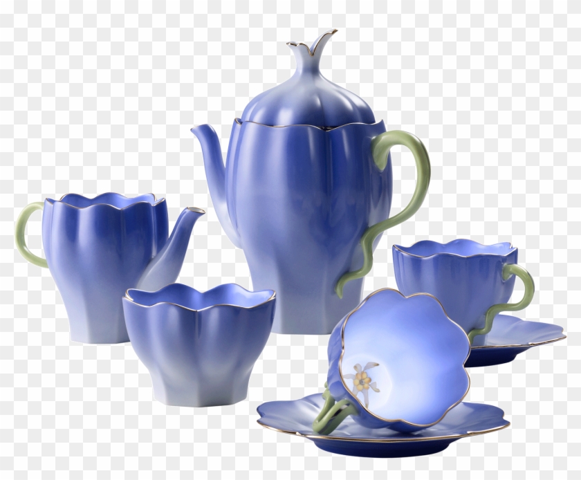 Asprey Morning Glory Tea And Coffee Set, - Tableware Clipart #739004