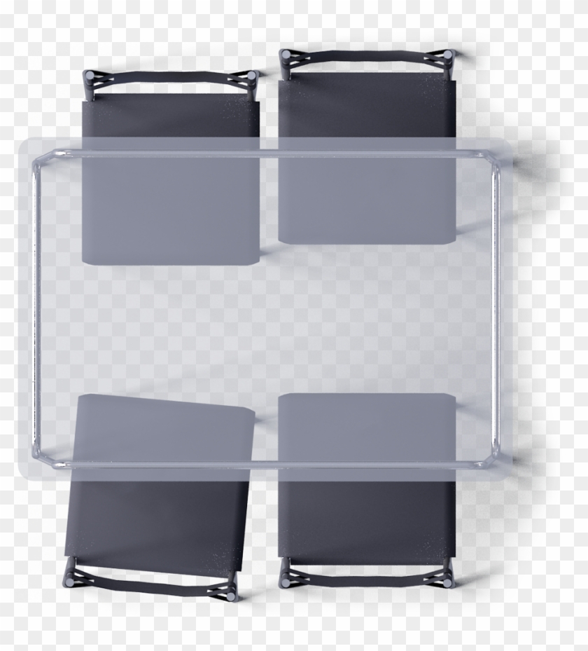 Laver Table And 4 Chairs Top - Glass Table With Chairs Top View Clipart #739676