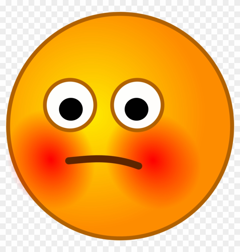 Embarrassed Smiley Png , Png Download - Imagenes De Emojis De Verguenza Clipart #739853