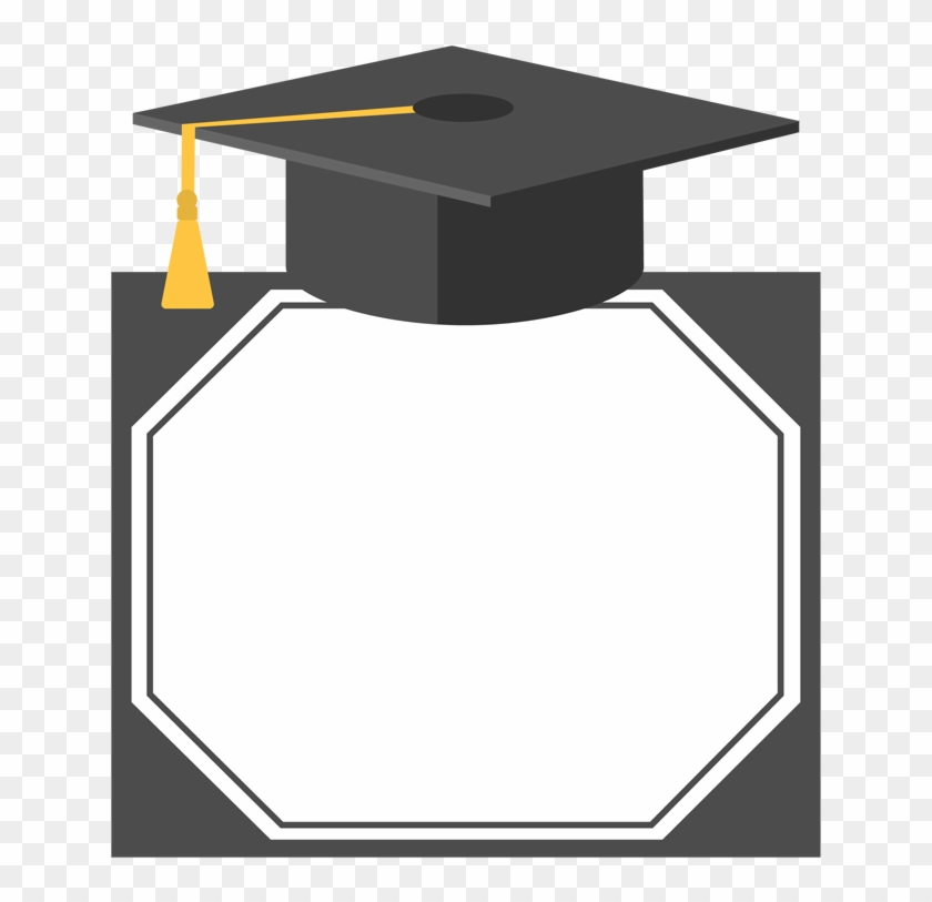 Hat Graduation Ceremony Bachelor's Degree - Transparent Graduation Border Design Clipart #740005