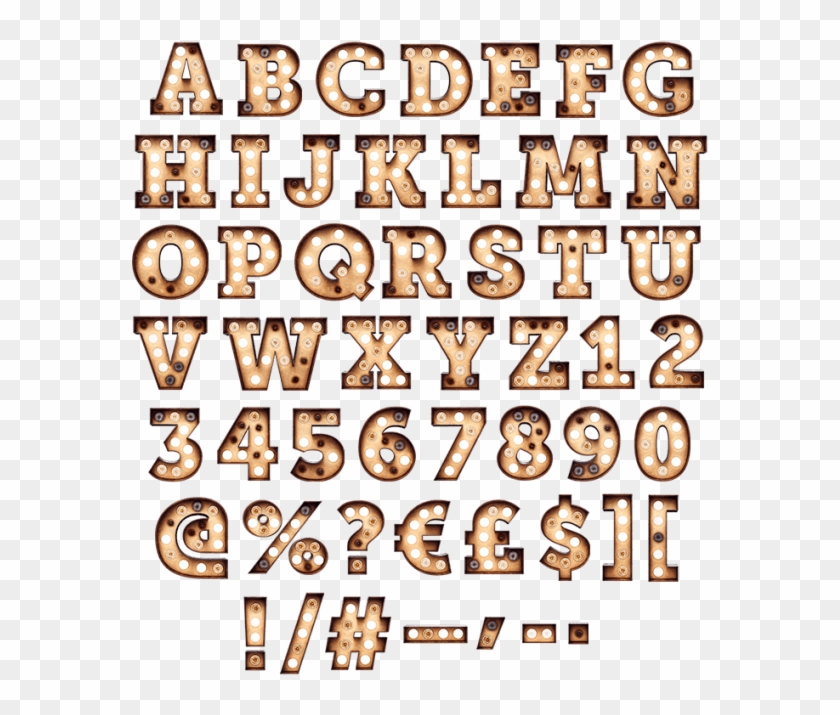 Light Vintage Font - Light Bulb Font Png Clipart