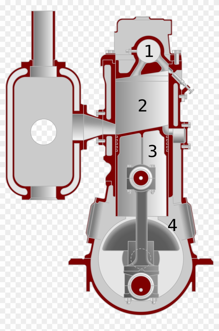 焼 玉 エンジン 構造 Clipart