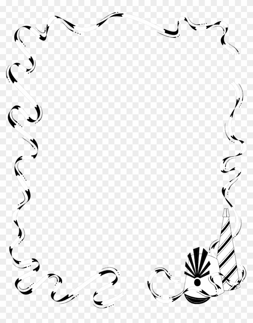 Picture Transparent Border Free Stock Photo Illustration - Party Border Clipart
