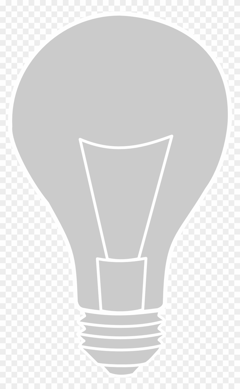 Lightbulb Light Bulb - Silhouette Light Bulb Png Clipart