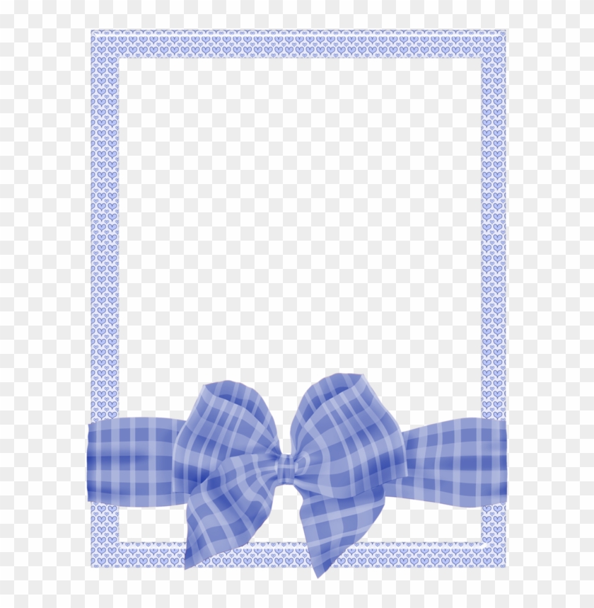 B *✿*baby Makes - Blue Bow Tie Border Clipart
