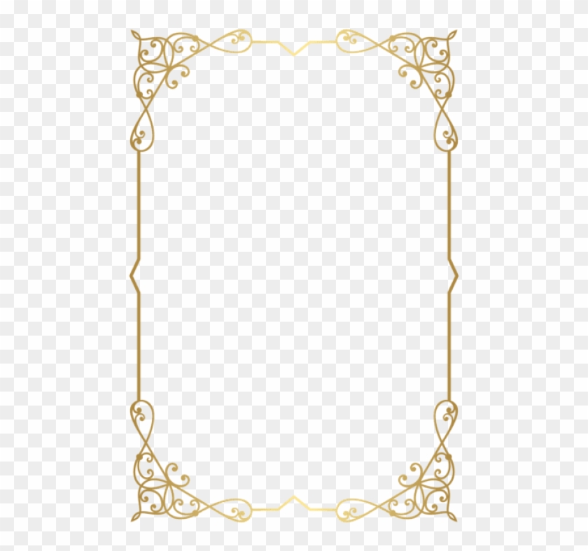 Free Png Download Decorative Frame Border Clipart Png - Golden Borders Transparent Png #740757