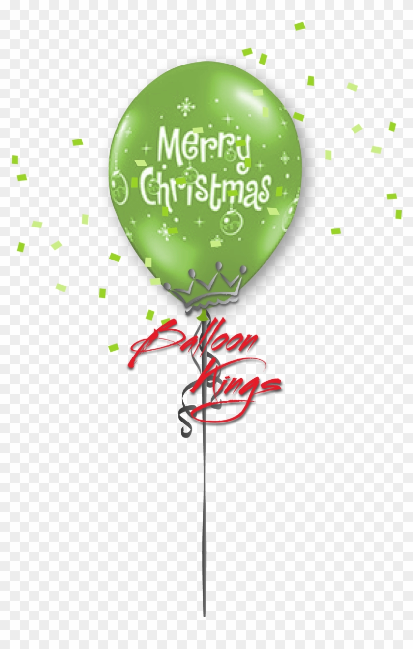 11in Latex Merry Christmas Ornaments - Merry Christmas Balloon Png Clipart #741013