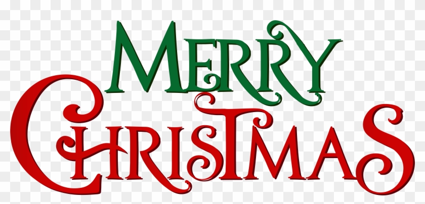 Transparent Clip Art Red Merrychristmas Png #741296