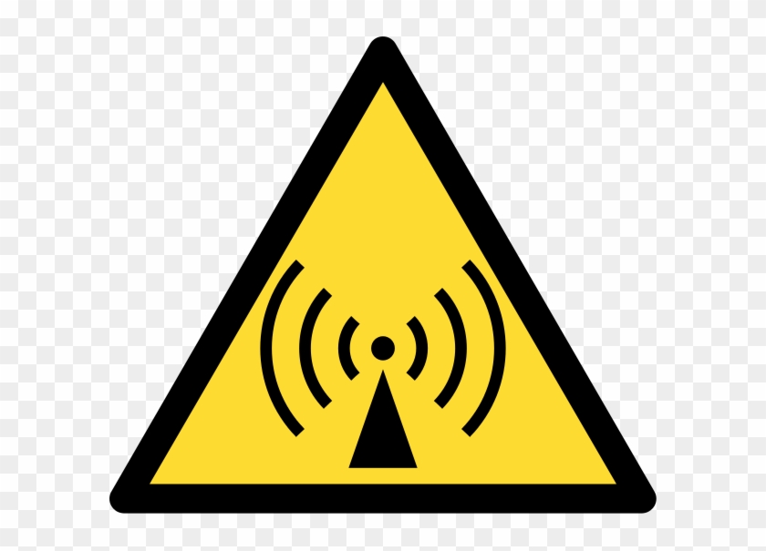 Radio Waves Hazard Symbol - Iso 7010 Warning Sign Clipart #742143