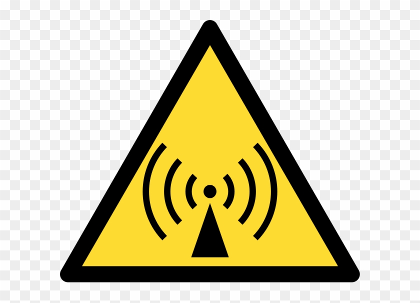 Radio Waves Hazard Symbol - Iso 7010 Warning Sign Clipart