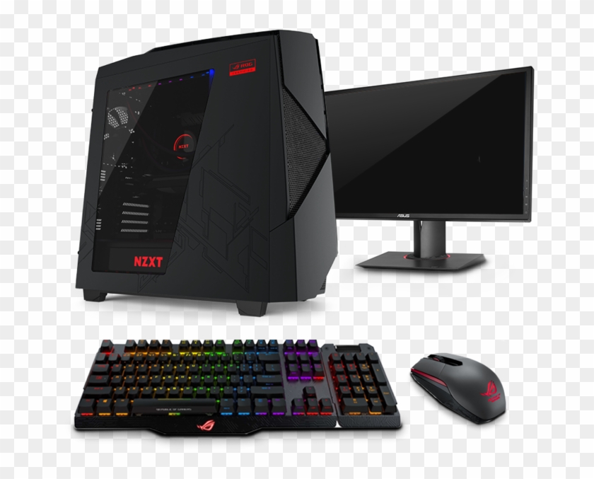 Nzxt Noctis 450-rog Edition - Asus Gaming Keyboard Clipart