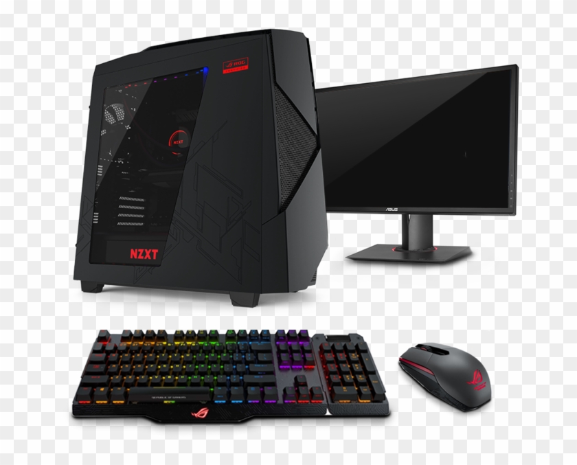 Nzxt Noctis 450-rog Edition - Asus Gaming Keyboard Clipart #742522