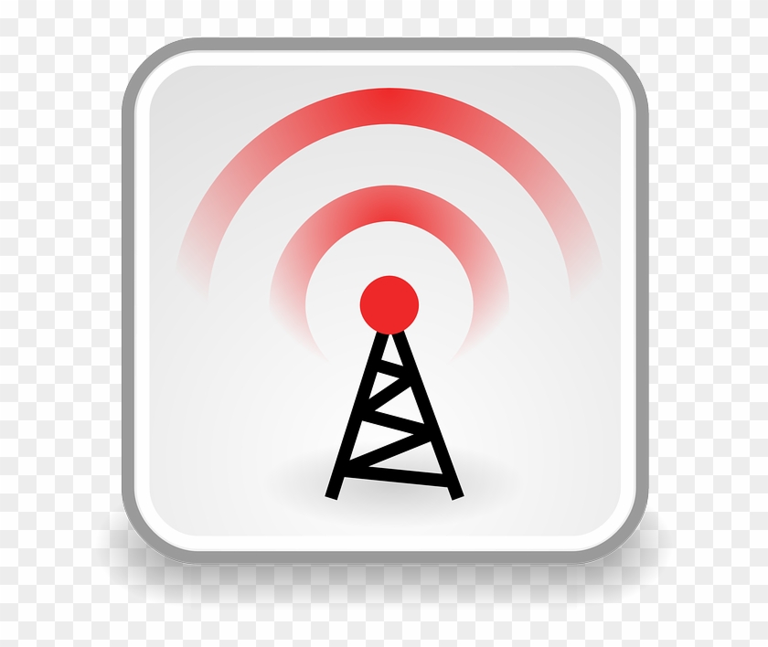 Radio, Waves - Wireless Symbol Clipart #742654