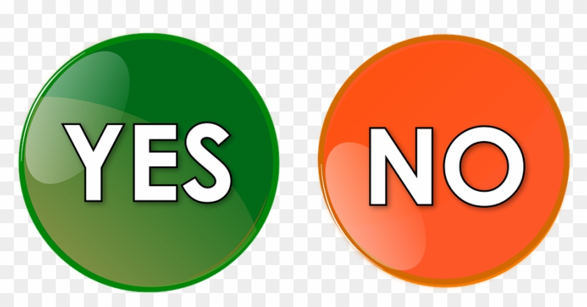 No Transparent Png - Yes No Button Png Clipart #742685