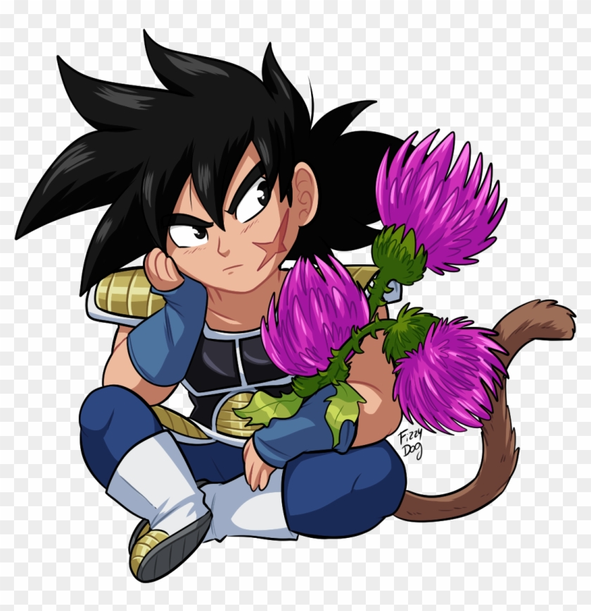 Bardock Burdock Flowers - Cartoon Clipart #743110