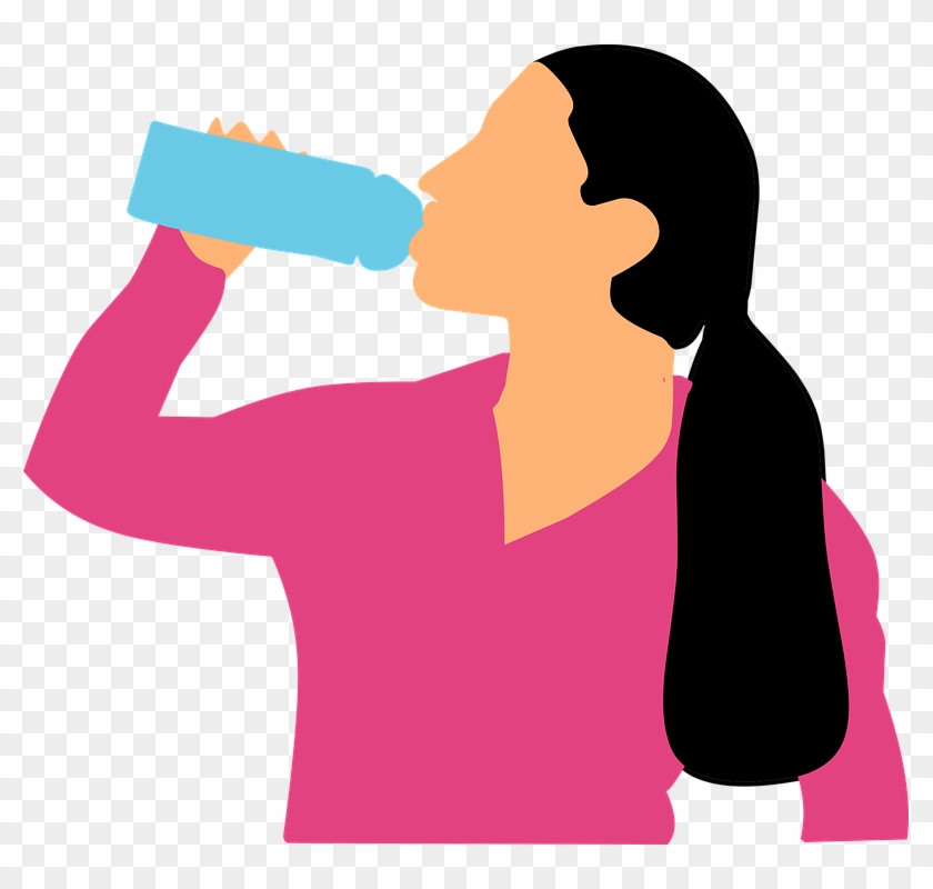 25 Oct - Drink Water Vector Png Clipart #743384