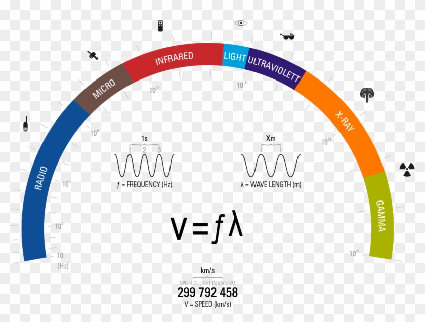 The Electromagnetic Spectrum - Electromagnetic Spectrum Circle Clipart #743394