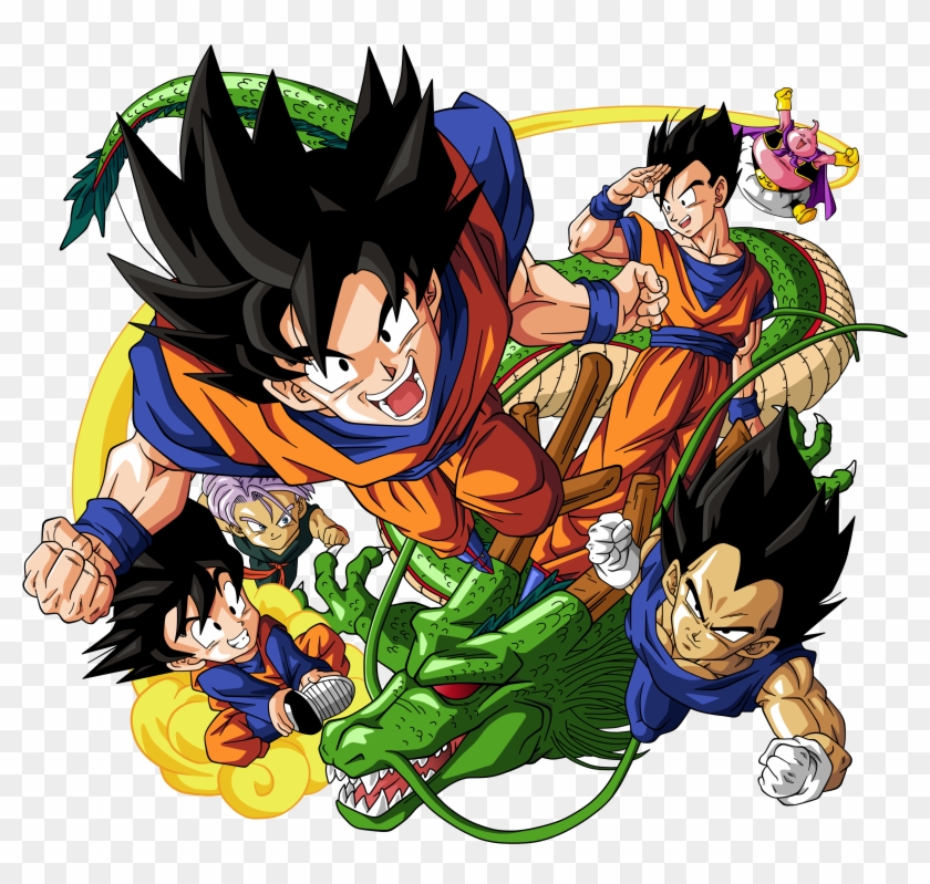 The English Phan - Dragon Ball Z Goku E Vegeta Clipart