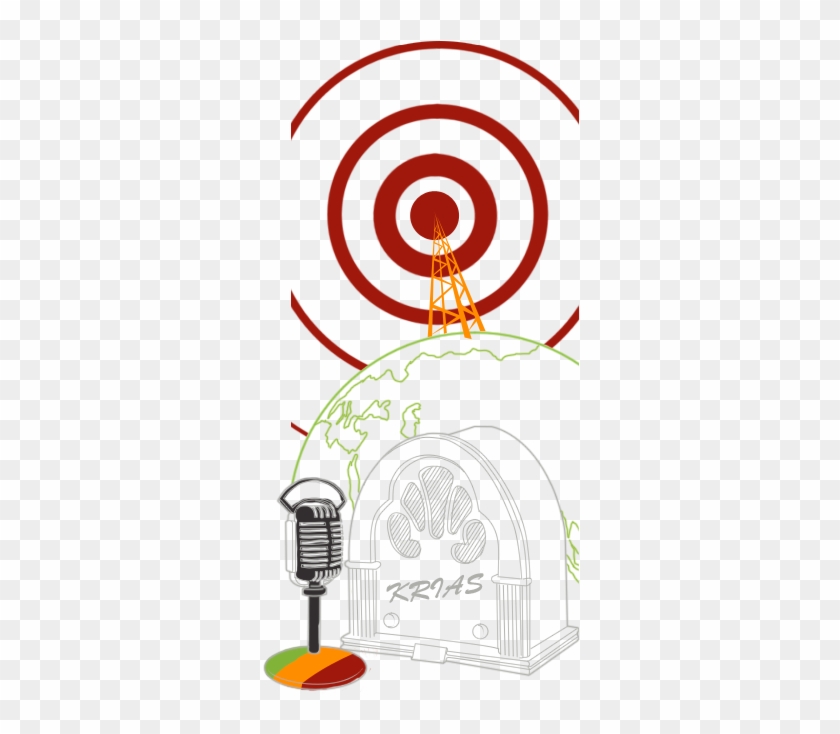 Radio Advertising Is Sound Only, Broadcasted Via Radio-waves - Illustration Clipart