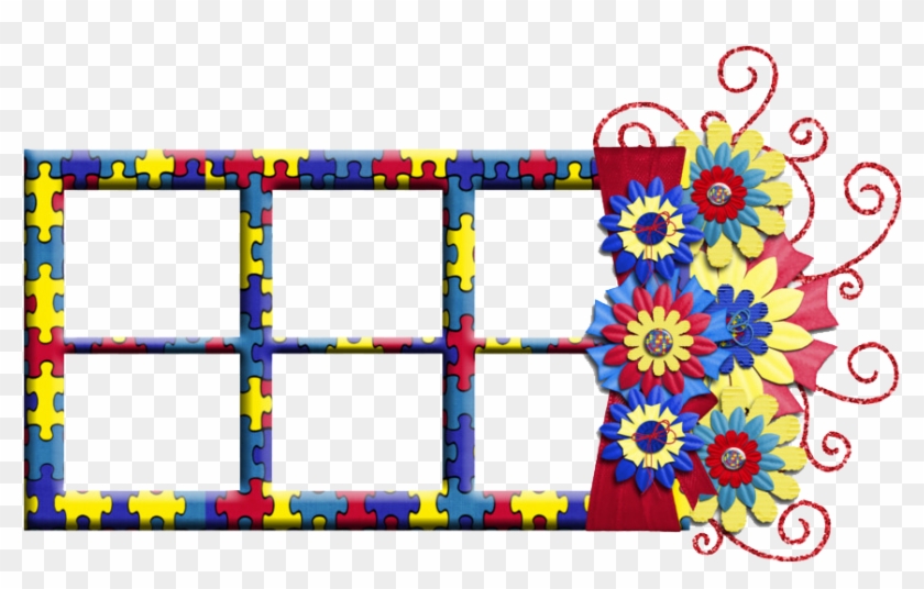 Collage Frame Png Free Background - Floral Design Clipart