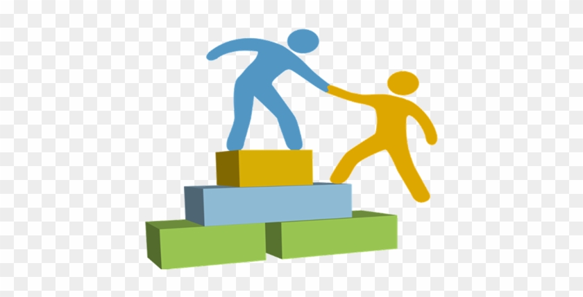 One Shadow Figure Lends A Hand To Another And Helps - Mentor Career Clipart #744385