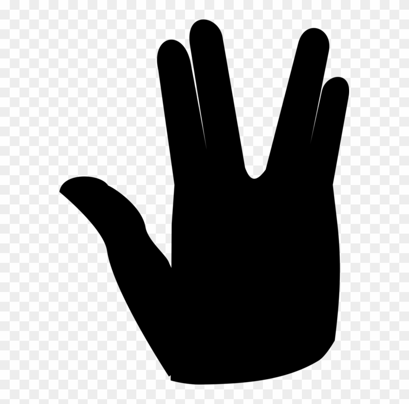 Star Trek Spock Borg Starship Enterprise Computer Icons - Star Trek Live Long And Prosper Sign Clipart